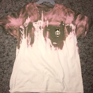 acid wash patch t shirt